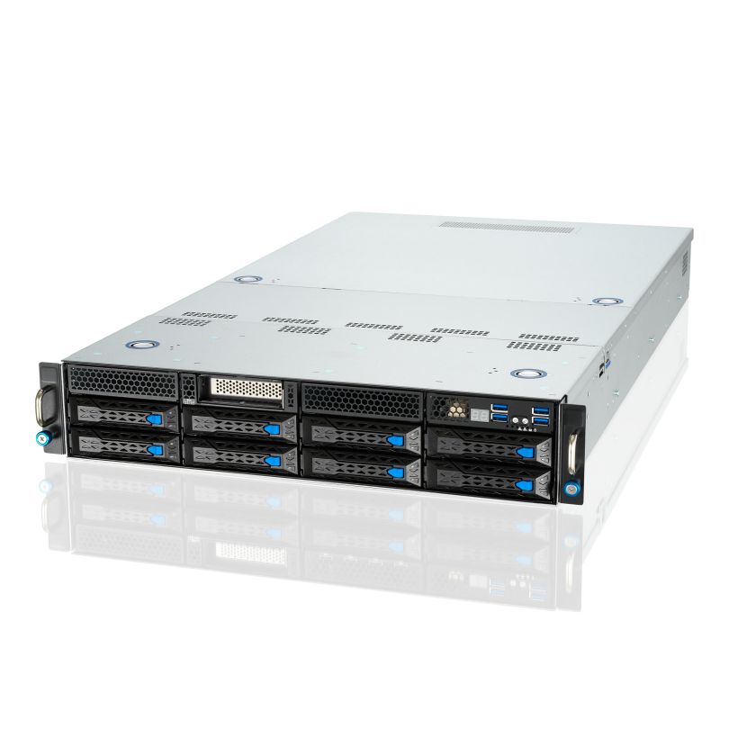 Server ASUS ESC4000A-E11, Rack 2U, fara procesor, fara memorie, fara stocare, 8 x SFF, Fara sursa Fara sistem de operare