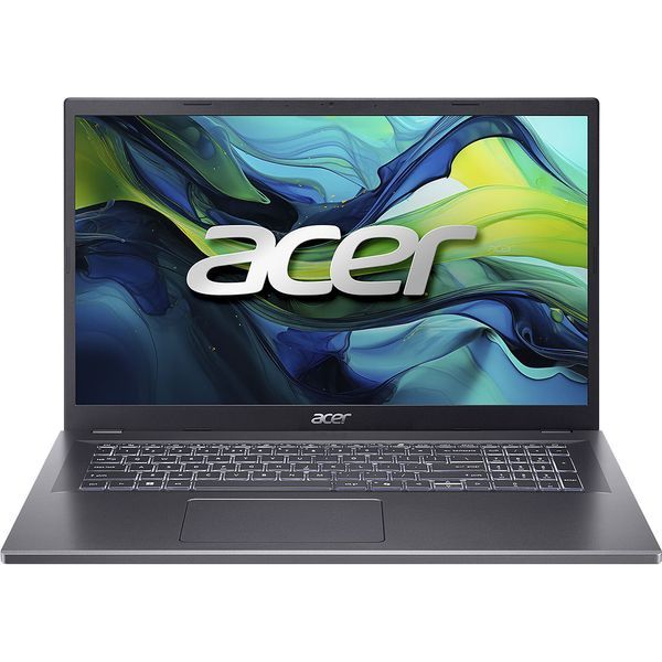 Laptop Acer Aspire 17 A17-51m-75h8, 17.3 inch 1920x1080, Intel Core 7 - 150U (10 C / 12 T, 1.8 GHz - 4.0 GHz, 12 MB cache, 55 W), 16 GB LPDDR5, 1TB SSD, Intel Graphics, Fara sistem de operare, Tastatura English, Gri