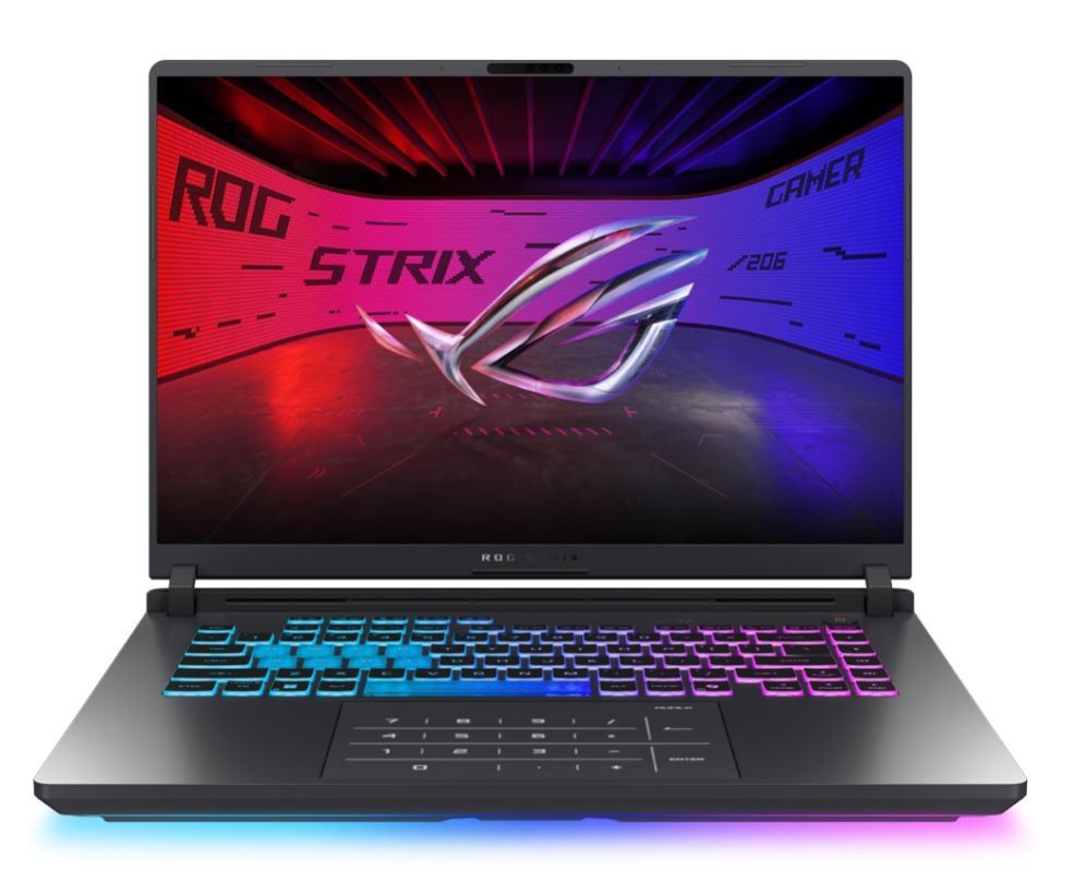 Laptop ASUS ROG Strix G16 (2025) G615LH-S5045, 16 inch 2560 x 1600, Intel Core ultra 7 255HX (20 C / 20 T, 1.8 GHz - 5.2 GHz, N/A cache, N/A), 16 GB DDR5, 512 GB SSD, Nvidia GeForce RTX 5050, Fara sistem de operare, Tastatura US, Eclipse Gray