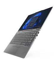 Laptop Lenovo ThinkPad X1 2-in-1 Gen 10 Aura Edition 21Q0006GHV, 14 inch 2880 x 1800 Touchscreen, Intel Core ultra 7 255U (12 C / 14 T, 1.8 GHz - 4.8 GHz, 12 MB cache, 15 W), 32 GB LPDDR5x, 1 TB SSD, Intel Intel Arc Graphics, Windows 11 Pro, Tastatura US, Gri