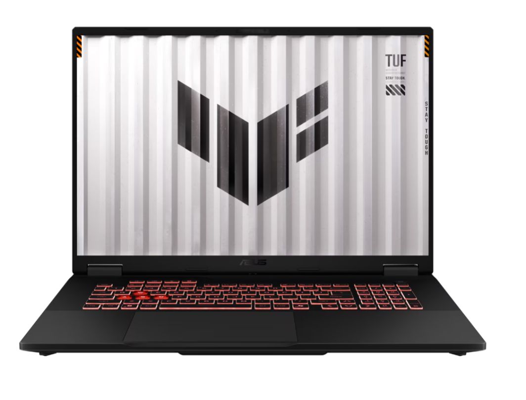Laptop ASUS TUF  A18 FA808UH, 18 inch 1920 x 1200, AMD Ryzen 7 260 (8 C / 16 T, 3.8 GHz - 5.1 GHz, 24 MB cache, N/A), 16 GB DDR5, 512 GB SSD, Nvidia GeForce RTX 5050, Free DOS, Tastatura N/A, Negru