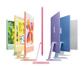 All-In-One Apple iMac MWUV3RO/A, 23.8 inch 4480 x 2520, Apple 10-core (10 C / 10 T, 3.2 GHz - 4.4 GHz, 12 MB cache, 28 W), 16 GB LPDDR5x, 512 GB SSD, Apple 10-Core GPU 0 GB, Mac OS, Argintiu