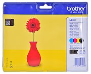 Cartus cerneala Brother LC121VALBP ,Black/tri-color ,4 x 300 pagini ,Original (LC121VALBP) 