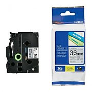 Brother  TZEM961 Banda laminata mata metalic 36mm BLACK ON SILVER