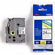 24MM BLACK  ON  CLEAR TAPE