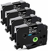 12MM WHITE ON BLACK TAPE