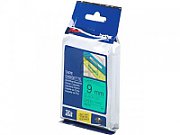 9MM BLACK ON GREEN TAPE