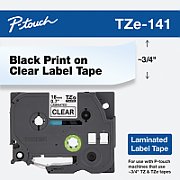 18MM BLACK ON CLEAR TAPE