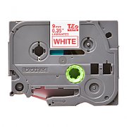 9MM RED ON WHITE TAPE