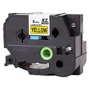 TZE611 6MM BLACK ON YELLOW TAPE