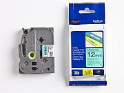 12MM BLACK ON GREEN TAPE