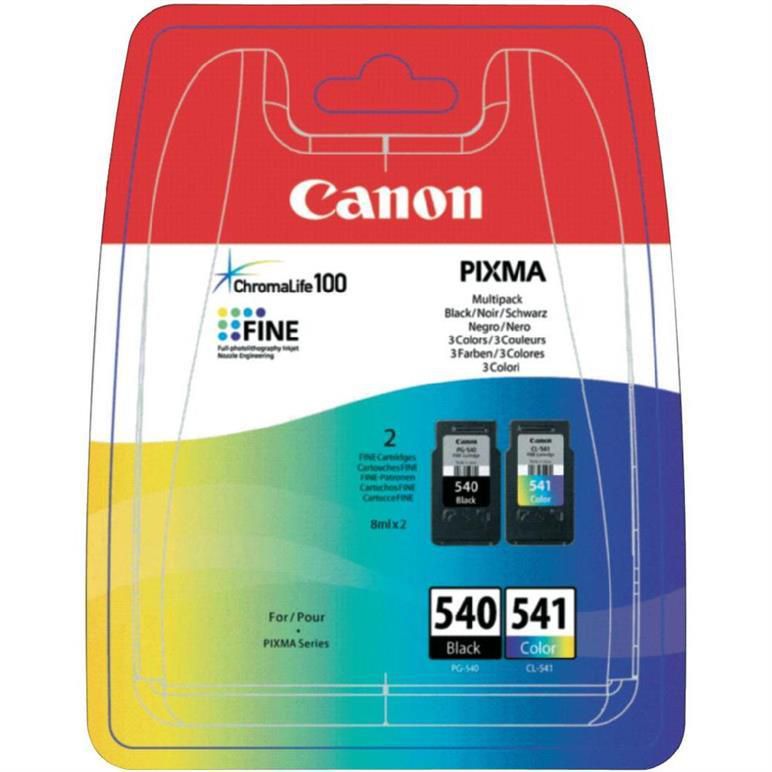 Cartus cerneala Canon 5225B006 ,Black/tri-color ,1 x 180 pagini + 1 x 140 pagimi ,Original (pg-540/cl-541) 