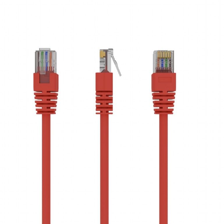 Gembird GEMBIRD PP12-0.5M/R patchcord RJ45 cat.5e UTP 0.5m red