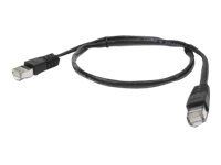 Gembird PATCH CORD FTP GEMBIRD Cat5e, cupru-aluminiu, 0.5 m, negru, AWG26, ecranat  PP22-0.5M/BK  (include TV 0.06 lei)