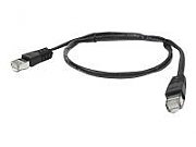 Gembird PATCH CORD FTP GEMBIRD Cat5e, cupru-aluminiu, 0.5 m, negru, AWG26, ecranat  PP22-0.5M/BK  (include TV 0.06 lei)