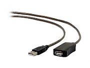 Gembird USB A/USB A M/F 5m USB cable USB 2.0 Black