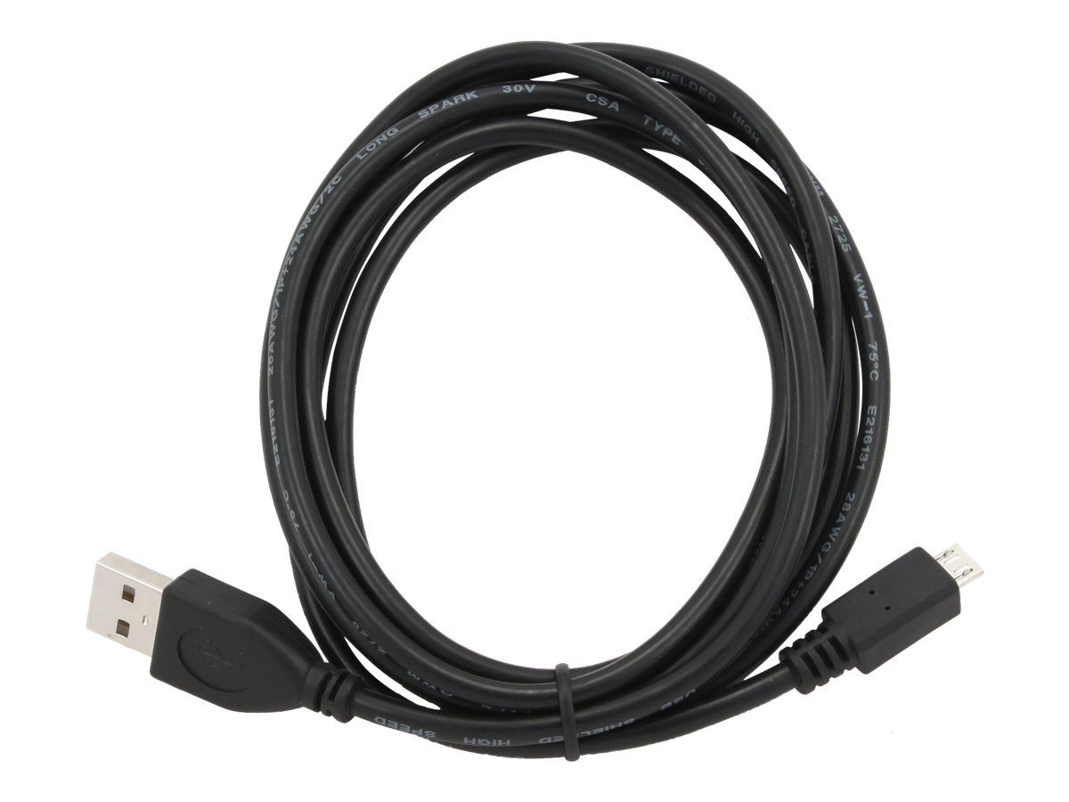 GEMBIRD CCP-MUSB2-AMBM-10 micro USB cable 2.0 AM-MBM5P black 3m