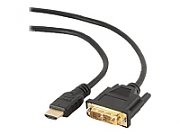 GEMBIRD CC-HDMI-DVI-10 Gembird HDMI to DVI male-male cable with gold-plated connectors 3m bulk pack