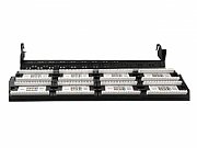 PATCH PANEL GEMBIRD 48 porturi, Cat5e, 2U pentru rack 19 , suport posterior pt. gestionare cabluri, black,  NPP-C548CM-001 