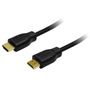 CABLU video LOGILINK, HDMI (T) la HDMI (T), 1m, conectori auriti, rezolutie maxima 4K UHD (3840 x 2160) la 30 Hz, negru,  CH0035  (include TV 0.06 lei)
