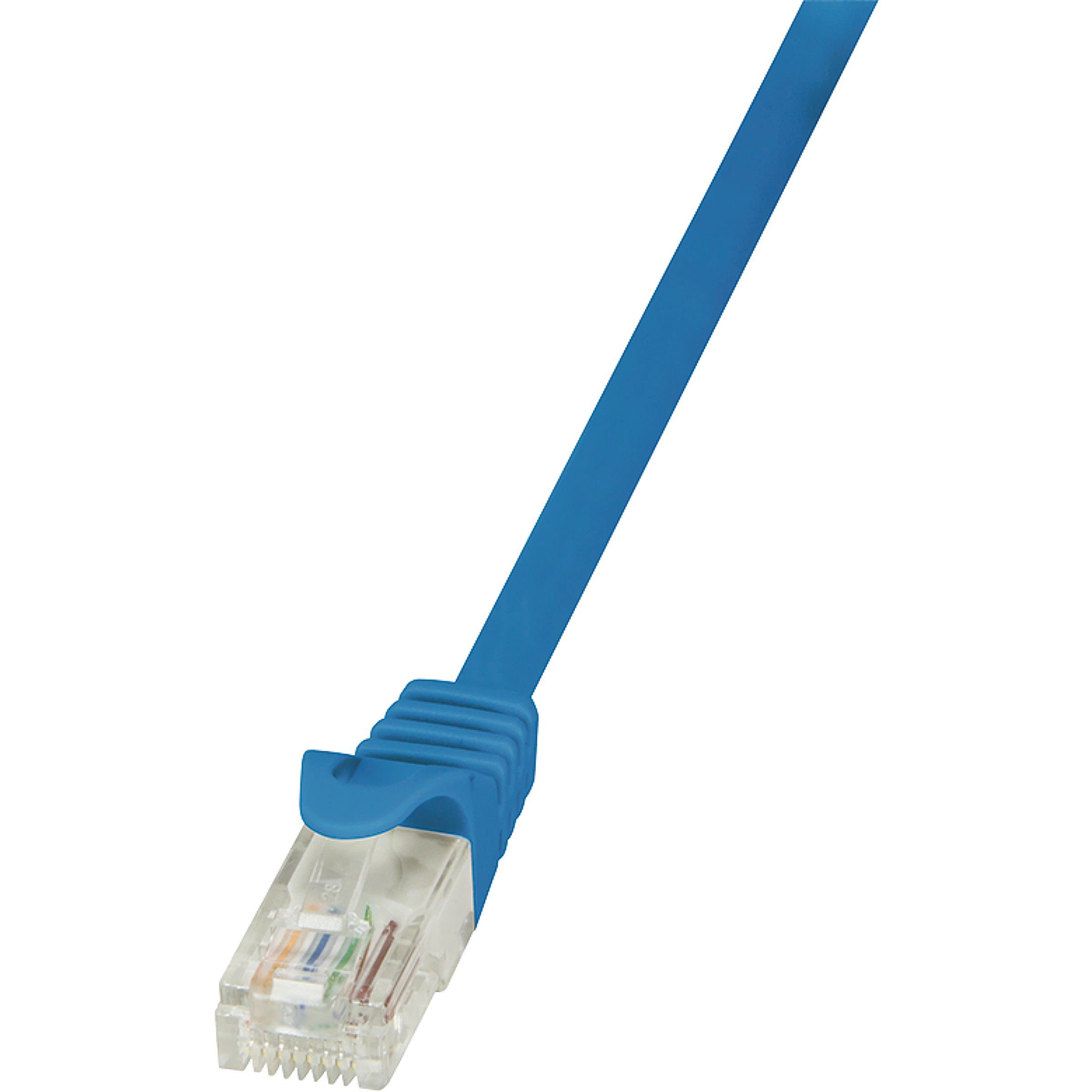 Logilink PATCH CORD UTP LOGILINK Cat5e, cupru-aluminiu, 0.25 m, albastru, AWG26,  CP1016U  (include TV 0.06 lei)