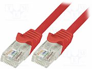 PATCH CORD UTP LOGILINK Cat5e, cupru-aluminiu, 0.5 m, rosu, AWG26,  CP1024U  (include TV 0.06 lei)