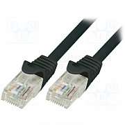Logilink PATCH CORD UTP LOGILINK Cat5e, cupru-aluminiu, 5 m, negru, AWG26,  CP1073U  (include TV 0.15 lei)