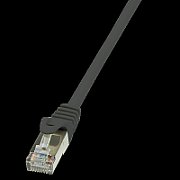 Logilink PATCH CORD FTP LOGILINK Cat5e, cupru-aluminiu, 0.25 m, negru, AWG26, ecranat  CP1013S  (include TV 0.06 lei)