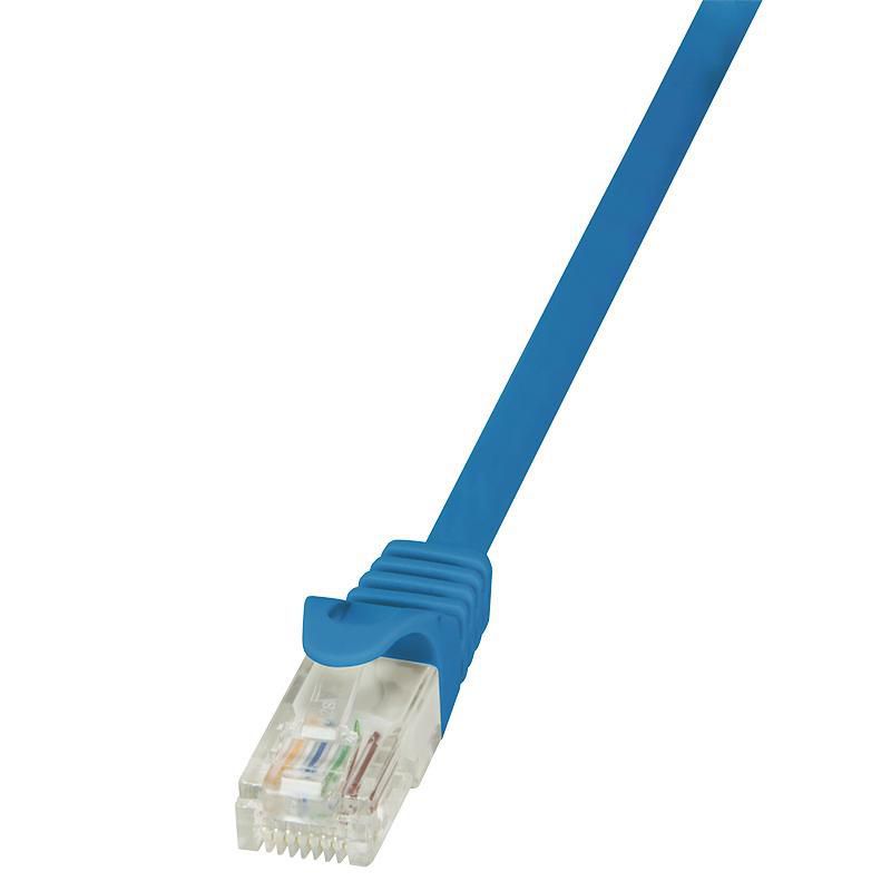 Logilink PATCH CORD UTP LOGILINK Cat6, cupru-aluminiu, 0.25 m, albastru, AWG24,  CP2016U  (include TV 0.06 lei)