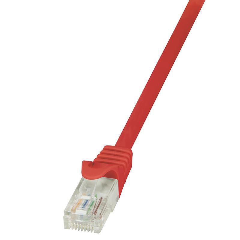 Logilink PATCH CORD UTP LOGILINK Cat6, cupru-aluminiu, 7.5 m, rosu, AWG24,  CP2084U  (include TV 0.75 lei)