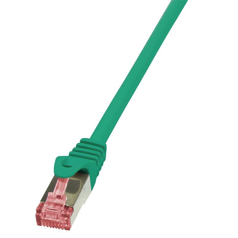PATCH CORD S/FTP LOGILINK Cat6, LSZH, cupru, 2 m, verde, AWG27, dublu ecranat  CQ2055S  (include TV 0.06 lei)
