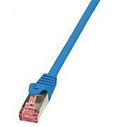 Logilink PATCH CORD S/FTP LOGILINK Cat6, LSZH, cupru, 3 m, albastru, AWG27, dublu ecranat  CQ2066S  (include TV 0.06 lei)