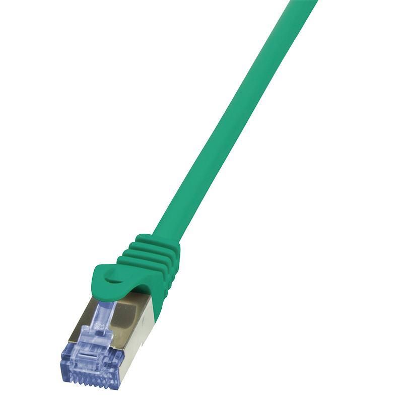 PATCH CORD S/FTP LOGILINK Cat6a, LSZH, cupru, 1 m, verde, AWG26, dublu ecranat  CQ3035S  (include TV 0.06 lei)