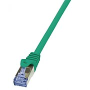 PATCH CORD S/FTP LOGILINK Cat6a, LSZH, cupru, 1 m, verde, AWG26, dublu ecranat  CQ3035S  (include TV 0.06 lei)