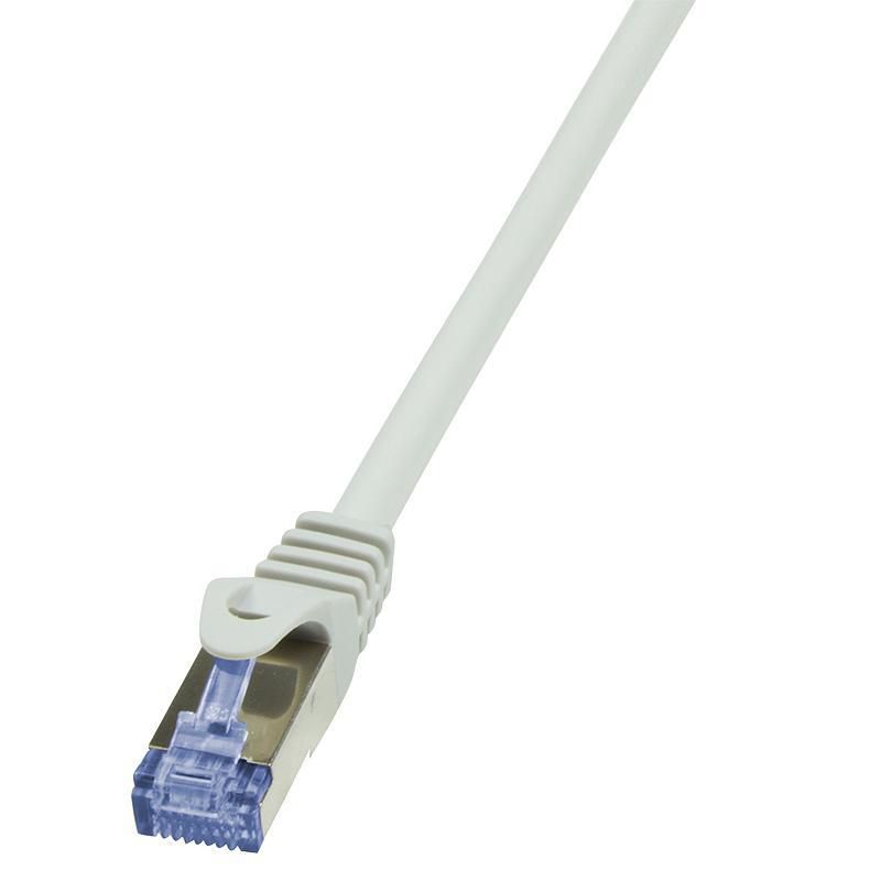 PATCH CORD S/FTP LOGILINK Cat6a, LSZH, cupru, 10 m, gri, AWG26, dublu ecranat  CQ3092S  (include TV 0.75 lei)