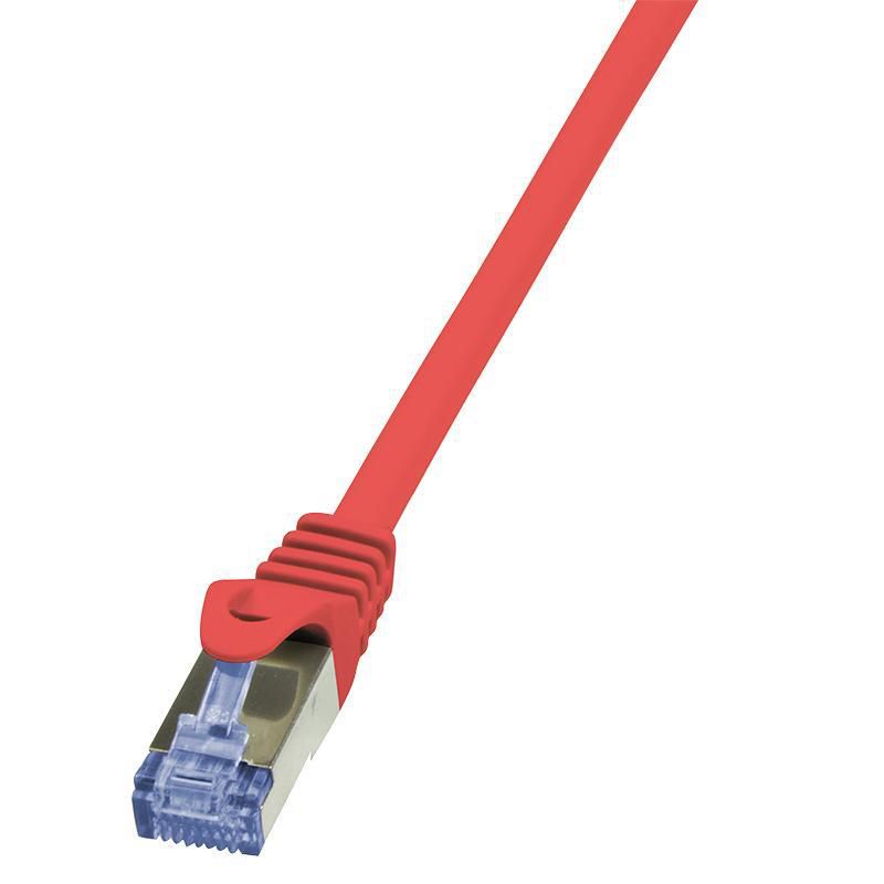 PATCH CORD S/FTP LOGILINK Cat6a, LSZH, cupru, 2 m, rosu, AWG26, dublu ecranat  CQ3054S  (include TV 0.06 lei)