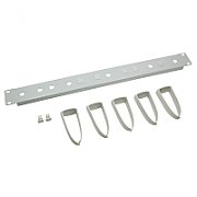 PANOU gestionare cabluri LOGILINK, tip masca orizontala perforata | masca orizontala cu capac detasabil, 19 inch, 1U, gri,  ORCC01G 