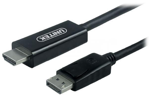 UNITEK CABLE DISPLAYPORT TO HDMI 1,8M, Y-5118CA