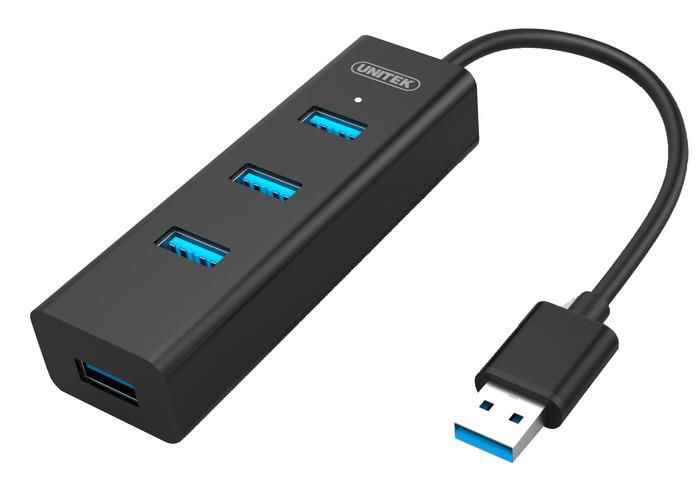 UNITEK Y-3089 interface hub USB 3.0 (3.1 Gen 1) Type-A 5000 Mbit/s Black