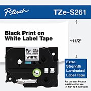 36MM BLACK ON WHITE STRONG ADESIVE TAPE