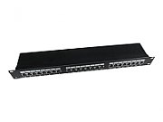 PATCH PANEL GEMBIRD 24 porturi, Cat5e, 1U pentru rack 19 , black,  NPP-C524-002 