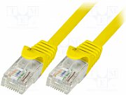 Logilink PATCH CORD UTP LOGILINK Cat5e, cupru-aluminiu, 7.5 m, galben, AWG26,  CP1087U  (include TV 0.15 lei)