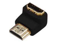 ASSMANN HDMI adapter type A 90deg angled M/F Ultra HD 60p bl gold