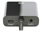 DIGITUS converter HDMI to VGA HDMI A plug to VGA connector 3.5mm audio jack black
