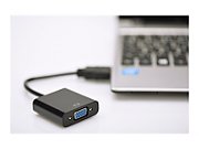 DIGITUS converter HDMI to VGA HDMI A plug to VGA connector 3.5mm audio jack black
