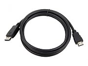 CABLU video GEMBIRD, adaptor DisplayPort (T) la HDMI (T), 1.8m, negru,  CC-DP-HDMI-6  (include TV 0.15 lei)