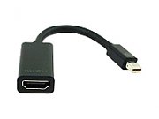 CABLU video GEMBIRD, adaptor Mini-DisplayPort (T) la HDMI (M), 10cm, rezolutie maxima Full HD (1920 x 1080) la 60Hz, negru,  A-mDPM-HDMIF-02  (include TV 0.06 lei)