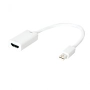 CABLU video LOGILINK, adaptor Mini-DisplayPort (T) la HDMI (M), 15cm, rezolutie maxima 4K UHD (3840 x 2160) la 30 Hz, alb,  CV0036B  (include TV 0.06 lei)