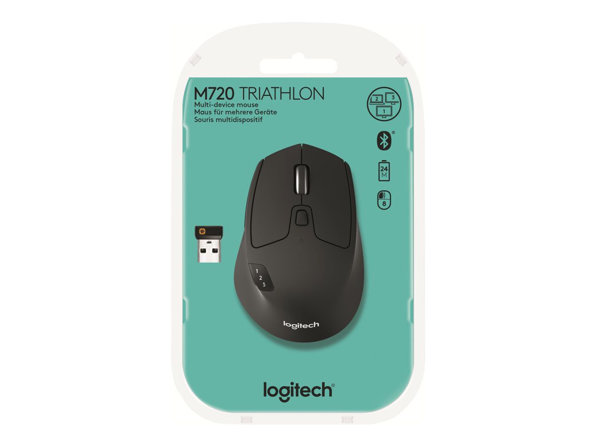Logitech LOGITECH 910-004791 LogitechÂ® M720 Triathlon Mouse - 2.4GHZ/BT - EMEA