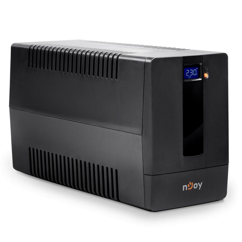 UPS nJoy Horus Plus 2000, 2000VA/1200W, Afisaj LCD cu ecran tactil, 4 Prize Schuko cu Protectie, Repornire Automata, RJ11 protectie pentru linia de telefon/modem, Posibilitatea de monitorizare si control prin USB, LAN si internet, port de comunicare USB, rata de eficienta pana la 90%